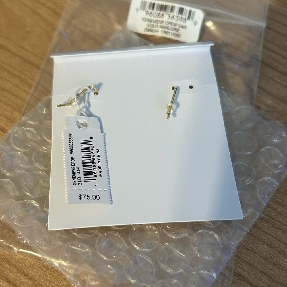 KENDRA SCOTT GOLD GENEVIEVE DROP
EARRINGS IN ABALONE NWT - Picture 2 of 4